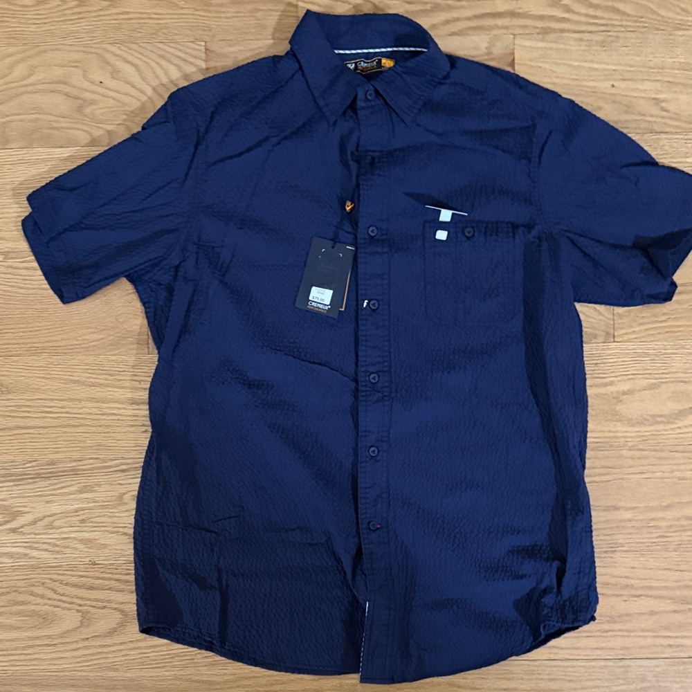 Men's Large Cremieux Navy Blue Shirt